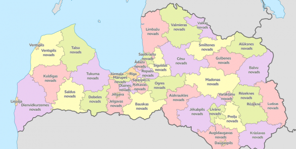 Attēls Latvija uz tausti